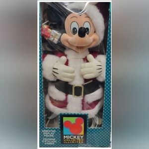 Disney Santa Mickey 23" Animatronic Rare/Vintage.